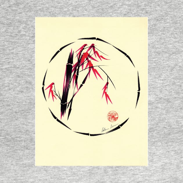 Forgive - Enso bamboo brush painting by tranquilwaters